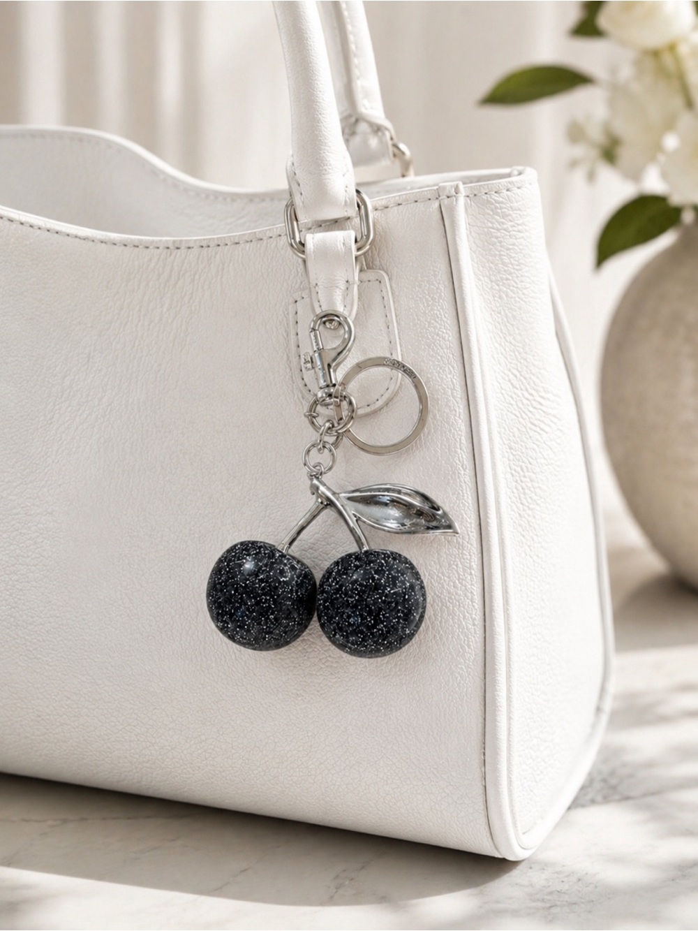 Coach Silver Bag Charm